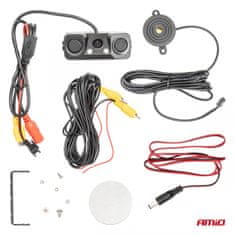 shumee Kamera za vzvratno vožnjo s parkirnimi senzorji 2v1 HD-602 LED 12V AMIO-03541