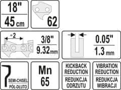 YATO VERIGA ZA ŽAGO 18" 3/8" YT-84956 YATO