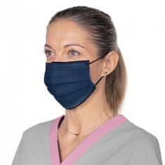 shumee Temno modra kirurška maska z elastiko, tip IIR, Opharm, 50 kosov.