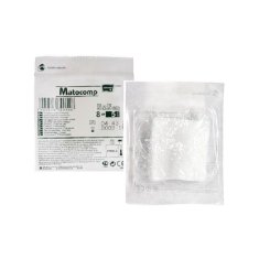 shumee Sterilni obkladek 10x10 iz gaze, 8 plasti, 17 niti, Matocomp, 50 kosov, blister + škatla