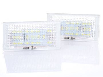 MODECAR BMW 3 E46 98-03 2-VRATNI COUPE LED luči za registrsko tablico, 2-delni komplet