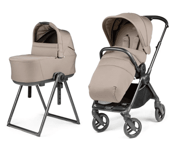 Peg Perego Switch voziček in Flex košara 2v1, bež