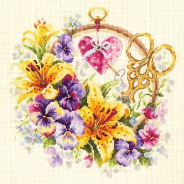 shumee Komplet za vezenje - Lilije za vezilko