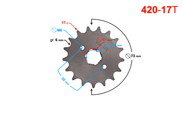 shumee Izhodni zobnik Moretti 17/420