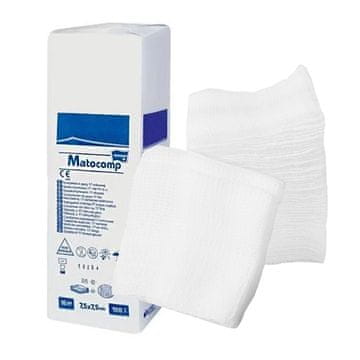shumee Nesterilni obkladek 7,5x7,5 iz gaze, 8 plasti, 17 niti, Matocomp, 100 kosov, škatla