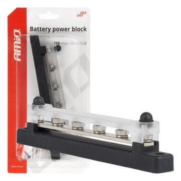 shumee Ozemljitev plus razdelilni blok zbiralka M6 12V - 48V 150A AMIO-03808
