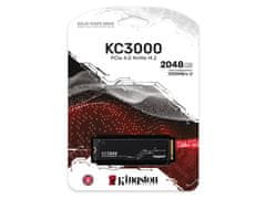Kingston SSD 2TB M.2 80mm PCI-e 4.0 x4 NVMe, KC3000 (SKC3000D/2048G)