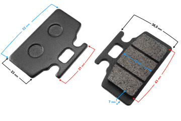 shumee DB14 sprednje zavorne ploščice