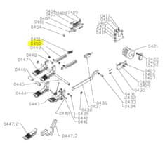 shumee Zamenjava ATH-Heinl: Priključek mehanizma pedala 460, 1460, 900, 1900, 980, 1980