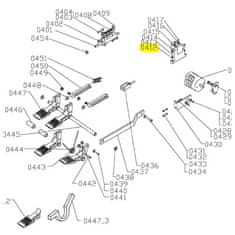 shumee Zamenjava ATH-Heinl: Vodilo (stikalna zapah na pedalu) 460, 1460, 900, 1900, 980, 1980, M32, M52, M72, M72Z