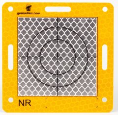 shumee 85 mm aluminijast marker s 60 mm folijo za daljinomer - rumen in bel