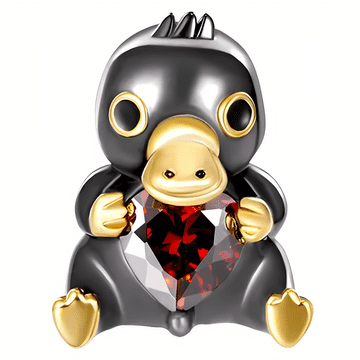 shumee Obeski za Pandora obesek Platypus s srcem Trusky Charms