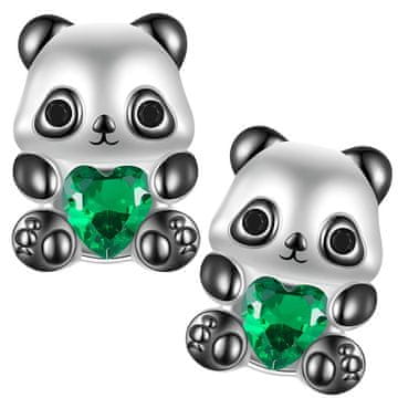 shumee Srebrni uhani za dekleta Panda Srebrni uhani 925 Trusky
