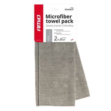 AMIO Mikrovlakna brez lis za zrcalna okna 30x40 cm 2 kosa AMIO-03742