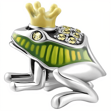 shumee Obeski za Pandora obesek z žabo v obliki krone Trusky Charms
