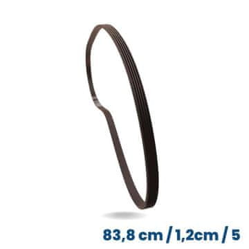shumee Črn pas za uravnoteženje, širine 83,8 cm / 1,2 cm (5 grb, 4 utori)