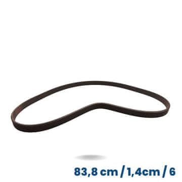 shumee Črn pas za uravnoteženje, širine 83,8 cm / 1,4 cm (6 grb, 5 utorov)