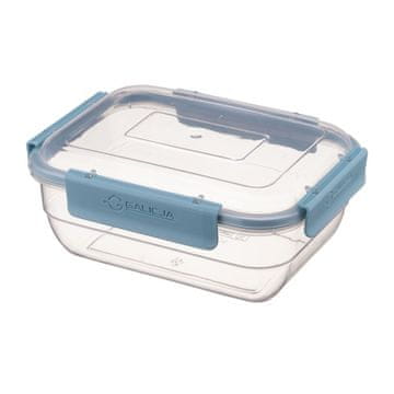 shumee Pravokotna posoda za shranjevanje hrane 750 ml 0,75 l VIVO hermetična s tesnilom, zaprta s 4 sponkami