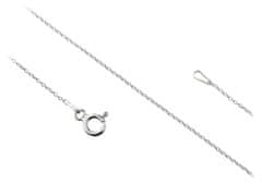 shumee Dolga srebrna tanka ženska klasična sidrna verižica 1,2 mm gladka 55 cm