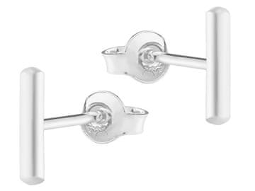 shumee Srebrni preprosti uhani iz žice, 6 mm, majhni ženski čepki