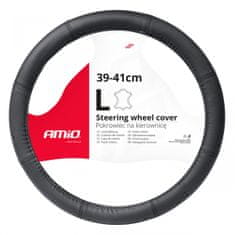 shumee Usnjena prevleka za avto volan L 39-41cm SWC-48-L AMIO-03547
