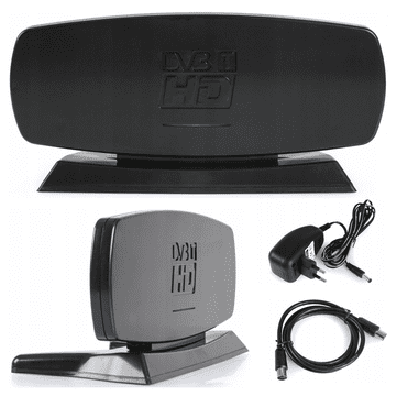 shumee Notranja DVB-T2 HD-400 aktivna antena z ojačevalnikom FM radio