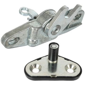 shumee Renault Master II 1998- ključavnica + zapah, ZGORNJA zaponka, bočna drsna desna vrata, 2 kos, KOMPL.