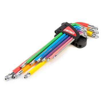 AMIO Ekstra dolgi komplet ključev TORX, imbus ključi, 9-delni set, S2 AMIO-04301