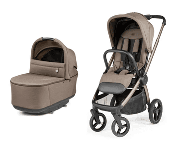 Peg Perego City Loop Pro voziček in Pop Up košara 2v1, rjava