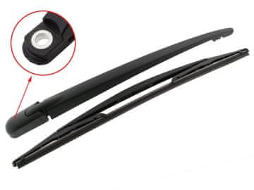 MODECAR Dacia Sandero 08-13 ročica zadnjega brisalca + metlica