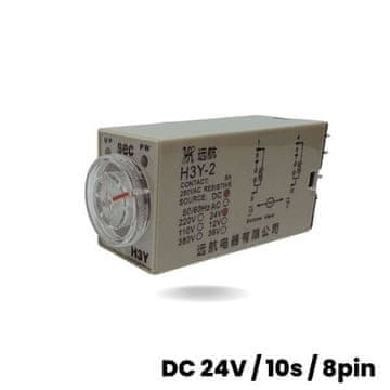 shumee Časovni rele DC 24V / 10 sek / 8-pinski
