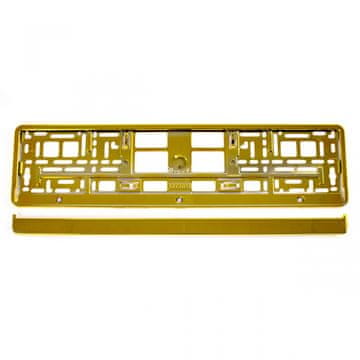 shumee Okvir registrske tablice, kovinsko zlata, AMIO-03179