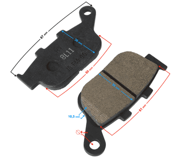 shumee Zadnje zavorne ploščice BLADE R