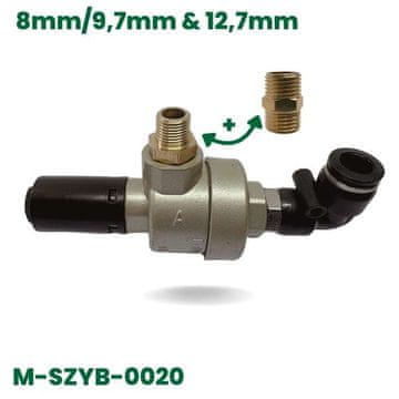 shumee Močan hitroodstranljiv varnostni ventil za odbijanje pnevmatik (tip J) 8 mm/9,7 + 12,7 mm