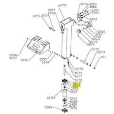 shumee Zamenjava ATH: Pokrov cilindra z objemko/nagibom z luknjo za batnico 460, 1460, 900, 1900, 980, 1980, M32, M52, M72, M72Z, M24