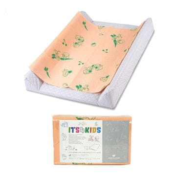 shumee Its4kids previjalna podloga iz folije marelične barve za dojenčke 50 cm x 60 cm 54 g 40 kosov