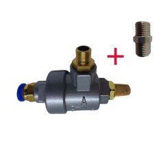 shumee Zamenjava ATH-Heinl: Hitroodpenjalni, varnostni ventil za odtrgalo kroglic + priključek (aluminij tipa A3) M32, M52, M72, M72Z