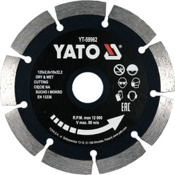 YATO YATO 125 MM SEGMENTIRANI DIAMANTNI REZILO YT-59962