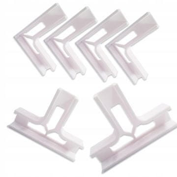 shumee GARNITURA MIZARSKIH ROČAJEV za montažno ploščo 18mm 3. ROČNO 4xD+2xT 45° 90°