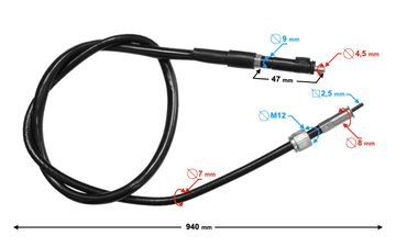 Moretti Kabel za merilnik hitrosti za skuter 21 1