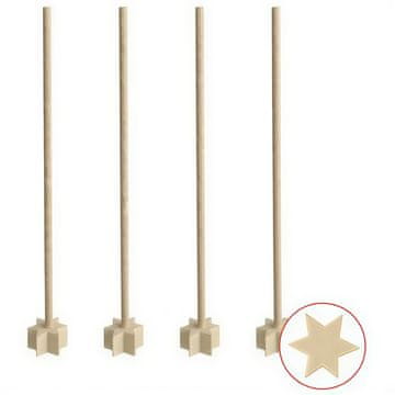 Papstar Leseni mešalnik za koktajle "Zvezda" 17 cm 50 kosov.