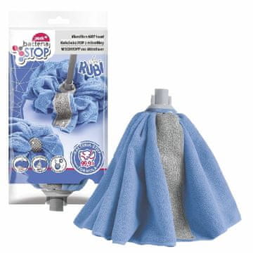 shumee Rubi Silver glava krpe za brisanje iz mikrovlaken z drgnilnim trakom