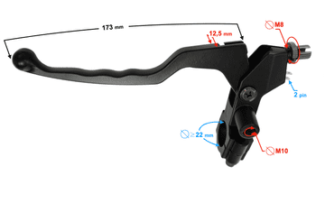 shumee Leva ročica sklopke za motocikel Classic 125