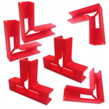 shumee GARNITURA MIZARSKIH ROČAJEV za montažno ploščo 18mm 3. ROČNO 4xD+2xT 45° 90°