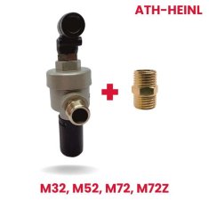 shumee Zamenjava ATH-Heinl: Hitroodpenjalni ventil za težka dela, varnostni ventil za odtrganje kroglic + priključek (tip J) M32, M52, M72, M72Z