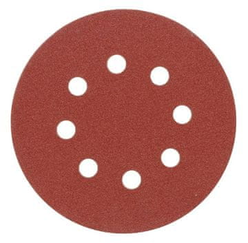 shumee Brusilni diski 125 mm, p150, z 8 luknjami, komplet 5 kosov. 08585 VOREL