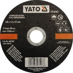 YATO Rezalni disk iz nerjavečega jekla 125x1,2x22 mm YT-6103