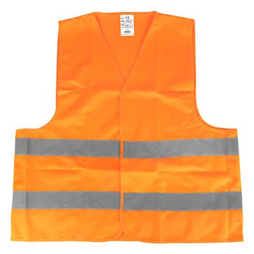 AMIO Oranžen odsevni opozorilni telovnik s XXXL certifikatom AMIO-03986