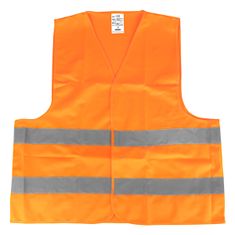 AMIO Oranžen odsevni opozorilni telovnik z XXL certifikatom AMIO-03985