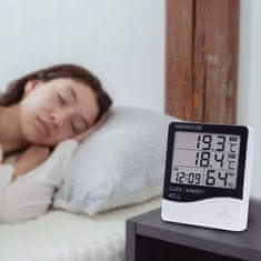 shumee BREZŽIČNA VREMENSKA POSTAJA TERMO-HIGROMETER ZUNANJA SONDA URA ALARM